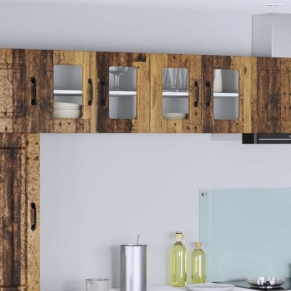 vidaXL K&uuml;chenschrank 2 pcs Altholz 60 x 31 x 40 cm Holzwerkstoff