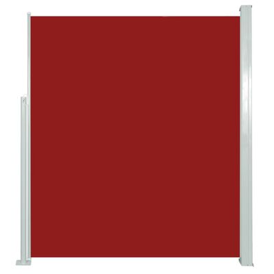 vidaXL Ausziehbare Seitenmarkise 160x500 cm Rot