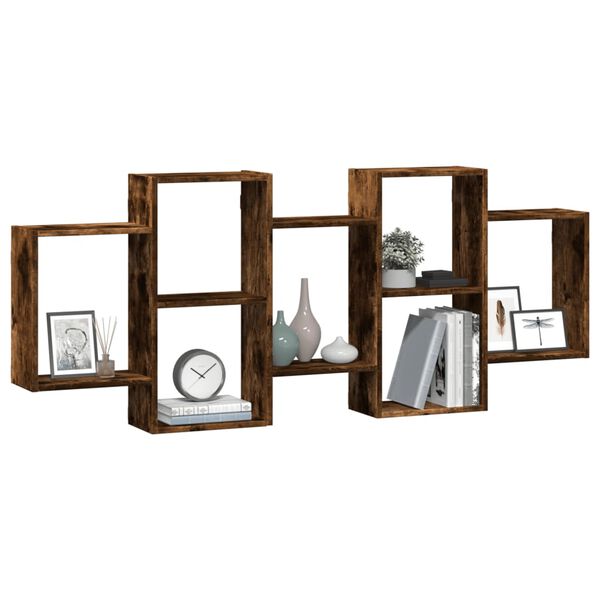 vidaXL Wandregal R&auml;uchereiche 159x18x65 cm Holzwerkstoff