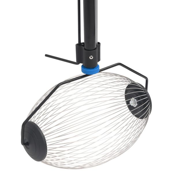 vidaXL Rollsammler Blau 127 cm Stahl