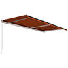 vidaXL Einziehbare Markise Handbetrieben 600 x 300 cm Orange und Braun