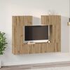 vidaXL TV-Schrank-Set Wandmontiert 6 pcs Artisan-Eiche 80 x 30 x 30 cm