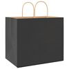 vidaXL Papiertragetaschen 50 Stk. mit Henkeln Schwarz 32x22x28 cm