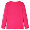 Kinder-Langarmshirt Knallrosa 128