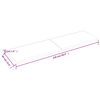 vidaXL Wandregal Dunkelbraun 220x60x(2-4)cm Massivholz Eiche Behandelt