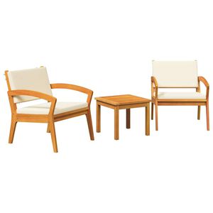 vidaXL Bistrogarnitur 3 stk. Braun Polyester