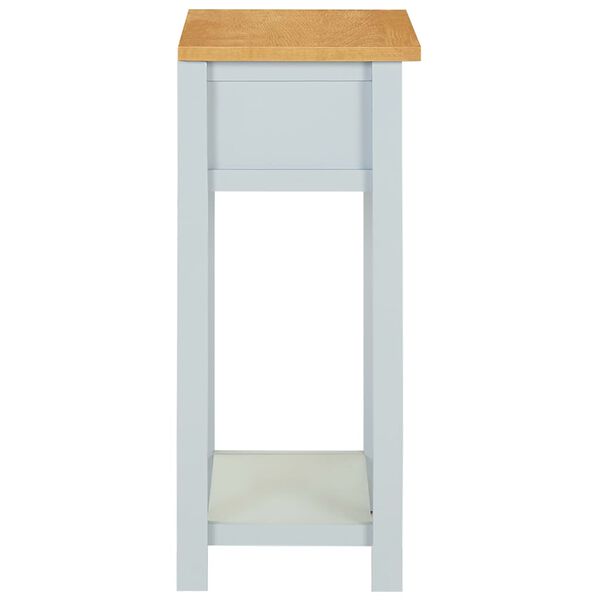 vidaXL Beistelltisch 50x32x75 cm Massivholz Eiche