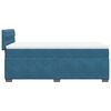 vidaXL Boxspringbett mit Matratze Blau 90x200 cm Samt