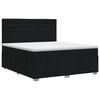 vidaXL Boxspringbett mit Matratze Schwarz 180 x 200 cm Stoff