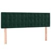 vidaXL Boxspringbett mit Matratze Dunkelgr&uuml;n 140x190 cm Samt