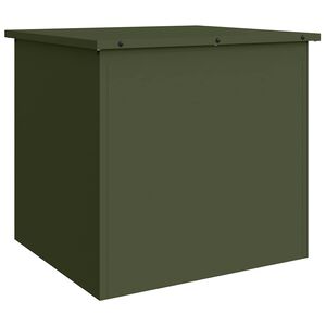 vidaXL Gartenlagerkissenbox Verzinkter Stahl 55 x 50,5 x 50 cm 117 L