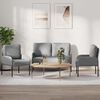 vidaXL Sofagarnituren 3 pcs Hellgrau 115 x 56 x 80 cm Sperrholz