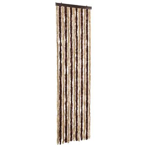 vidaXL Insektenschutz-Vorhang Beige und Hellbraun 56x185 cm Chenille