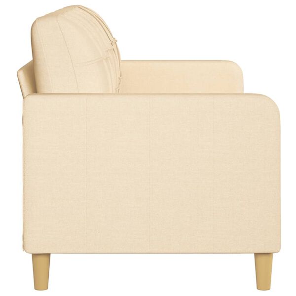vidaXL 3-Sitzer-Sofa Creme 180 cm Stoff