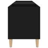 vidaXL Plattenschrank Schwarz 121x38x48 cm Holzwerkstoff