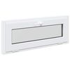 vidaXL Kellerfenster RISOR 100 x 40 cm PVC und Glas Wei&szlig;