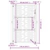 vidaXL Gartentor 100x150 cm Cortenstahl Quadratisches Design