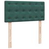 vidaXL Ottomane Bett mit Matratze & LEDs Dunkelgr&uuml;n 90x200 cm Samt