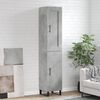 vidaXL Highboard Betongrau 34,5x34x180 cm Holzwerkstoff