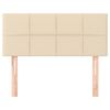 vidaXL Kopfteil Creme 80x5x78/88 cm Stoff