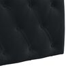 vidaXL H&auml;ngevorderseite Wandmontiert Schwarz 110 x 55 x 7 cm Samt