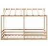 vidaXL Kinderbett mit Dach 80x200 cm Massivholz Kiefer