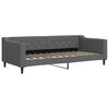 vidaXL Tagesbett mit Matratze Dunkelgrau 90x200 cm Stoff