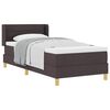 vidaXL Boxspringbett mit Matratze Dunkelbraun 200 x 80 cm Stoff