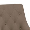 vidaXL Esszimmerst&uuml;hle 2 Stk. Drehbar Taupe Stoff