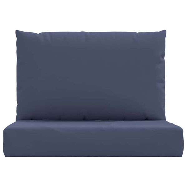 vidaXL Palettenkissen 2 Stk. Marineblau Stoff