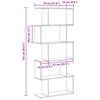 vidaXL B&uuml;cherregal Schwarz Eichen-Optik 70 x 24 x 161 cm Holzwerkstoff