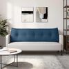 vidaXL R&uuml;cken Kissen Blau 160 x 24 x 50 cm Stoff