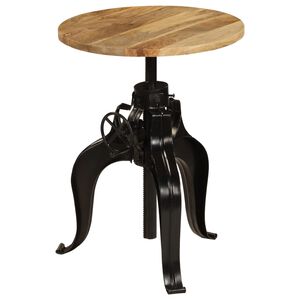 vidaXL Bartisch Massivholz Mango 60&times;(76-110) cm