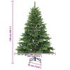 vidaXL K&uuml;nstlicher klappbarer Weihnachtsbaum mit St&auml;nder Gr&uuml;n 150 cm