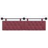 vidaXL H&auml;ngevorderseite Wandmontiert Weinrot 170 x 55 x 7 cm Stoff
