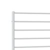 vidaXL Bettgestell mit Kopfteil Metall Wei&szlig; 80x200 cm