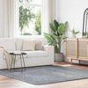 vidaXL Teppich Shaggy Hochflor NAVARRA Hellgrau 200x200 cm Polyester