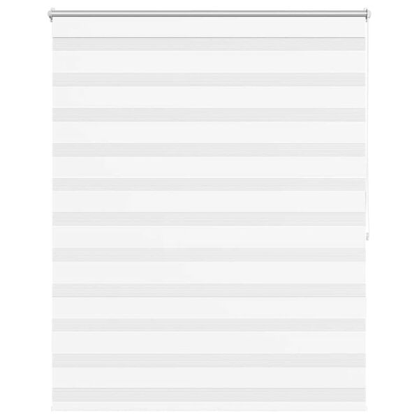 vidaXL Zebra-Rollo 140,9 x 175 cm, Stoffbreite 136,7 cm, Wei&szlig;