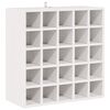 vidaXL Weinregal 2 pcs Wei&szlig; 56 x 25 x 56 cm Massives Kiefernholz
