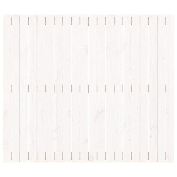 vidaXL Wand-Kopfteil Wei&szlig; 127,5x3x110 cm Massivholz Kiefer