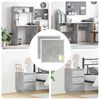 vidaXL Selbstklebende Schraubenabdeckung 2 pcs Beton Grau