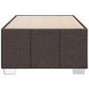 vidaXL Bettgestell ohne Matratze Dunkelbraun 90x200 cm Stoff