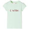 Kinder-T-Shirt mit Fl&uuml;gel&auml;rmeln Zartgr&uuml;n 116