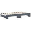 vidaXL Tagesbett Ausziehbar mit Schubladen Dunkelgrau 100x200 cm Samt