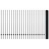 vidaXL Zaun mit Pfosten Grau 1,5 x 50 m Stahl und PVC