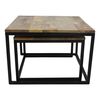 HSM Collection 2-tlg. Couchtisch-Set Quadratisch