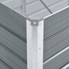 vidaXL Garten-Hochbeet Verzinkter Stahl 240x80x45 cm Grau