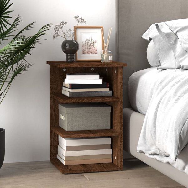 vidaXL Beistellregal Braun Eichen-Optik 35x35x55 cm Holzwerkstoff