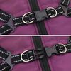 vidaXL Hundemantel mit Geschirr Lila L Fleece und Polyester