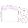 vidaXL Verdunkelungsrollo Grau 155x150cm Stoffbreite 151,6cm Polyester